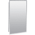 American Pride Harmony 16" x 26" Single Door Medicine Cabinet with Beveled Mirror and Glass Shelves White