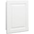 American Pride Raised Panel 16" x 20" Single Door Medicine Cabinet with White Raised Panel Door White
