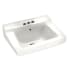 American Standard Declyn 18-1/2" Rectangular Vitreous China Wall Mounted Bathroom Sink with 3 Faucet Holes and Overflow White