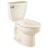 American Standard Cadet 3 Elongated Two-Piece Toilet with Performance Flushing System and EverClean Surface - Left-Mounted Tank Lever (12" Rough In) Linen