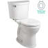 American Standard Champion 1.28 GPF Two-Piece Round Chair Height Toilet with Seat White