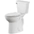 American Standard Cadet 1.28 GPF Two Piece Elongated Toilet with Left Hand Lever White