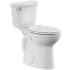 American Standard Cadet 1.28 GPF Two Piece Elongated Toilet with Left Hand Lever and EverClean Surface White