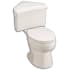 American Standard Cadet 3 Elongated Two-Piece Corner Toilet with Right Height Bowl, EverClean Surface and PowerWash Rim Linen