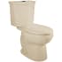 American Standard H2Option Elongated Two-Piece Dual Flush Toilet with EverClean Surface, and PowerWash Rim Bone