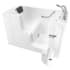 American Standard Three Wall Alcove Fiberglass Walk In Whirlpool Tub with Right Drain and Overflow - Includes Deck Mounted Tub Filler White