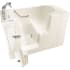 American Standard Value 52" Walk-In Air Bathtub with Left-Hand Drain, Comfort Jets, and Quick Drain Pump - Roman Tub Filler and Handshower Included Linen / Polished Chrome