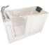 American Standard Premium 60" Walk-In Soaking Bathtub with Left-Hand Drain and Quick Drain Pump - Roman Tub Filler and Handshower Included Linen