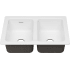 American Standard Delancey 30-1/16" Undermount Double Basin Cast Iron Kitchen Sink Brilliant White
