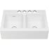 American Standard Delancey 33-1/16" Farmhouse Double Basin Cast Iron Kitchen Sink Brilliant White