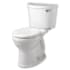 American Standard Champion 1.6 GPF Two Piece Round Toilet with Right Hand Lever with PowerWash Rim White