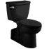 American Standard Yorkville 1.1 GPF Elongated Two-Piece Toilet with Pressure Assisted Flushing, Right Height Bowl, and EverClean Surface Black