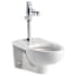 American Standard Afwall Elongated One-Piece Toilet with Top Spud, EverClean Surface, and Flushometer - Less Seat White