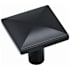 Amerock Extensity 1-1/8 Inch Square Cabinet Knob - Pack of 10 Matte Black