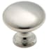 Amerock Everyday Heritage 1-3/16 Inch Mushroom Cabinet Knob Brushed Chrome