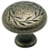 Amerock Nature's Splendor 1-5/16 Inch Diameter Mushroom Cabinet Knob - Pack of 10 Weathered Brass