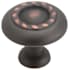 Amerock Inspirations 1-1/4 Inch Mushroom Cabinet Knob Oil Rubbed Bronze