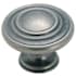 Amerock Inspirations 1-5/16 Inch Diameter Mushroom Cabinet Knob - Package of 25 Weathered Nickel