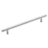 Amerock Bar Pulls Carbon Steel 7-9/16 Inch Center to Center Bar Cabinet Pull Sterling Nickel