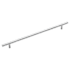 Amerock Bar Pulls Carbon Steel 12-5/8 Inch Center to Center Bar Cabinet Pull Sterling Nickel