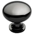 Amerock Everyday Heritage 1-3/16 Inch Mushroom Cabinet Knob Black Nickel