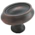 Amerock Manor 1-1/2 Inch Long Oval Cabinet Knob - Package of 10 Oil Rubbed Bronze