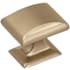 Amerock Candler 1-1/4 Inch Rectangular Cabinet Knob Golden Champagne