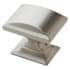 Amerock Candler 1-1/4 Inch Rectangular Cabinet Knob Satin Nickel