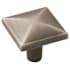 Amerock Extensity 1-1/8 Inch Square Cabinet Knob Antique Silver