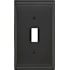 Amerock Candler Single Switch Outlet Wall Plate Black Bronze