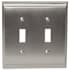 Amerock Candler Double Toggle Switch Plate Satin Nickel