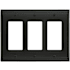 Amerock Candler Triple Rocker / GFI Outlet Wall Plate Black Bronze