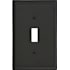 Amerock Mulholland Single Switch Outlet Wall Plate Black Bronze