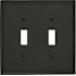 Amerock Mulholland Double Switch Outlet Wall Plate Black Bronze