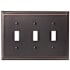 Amerock Mulholland Triple Toggle Switch Plate Oil Rubbed Bronze