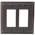 Amerock Mulholland Double Rocker Switch Plate Oil Rubbed Bronze