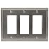 Amerock Mulholland Triple Rocker Switch Plate Satin Nickel