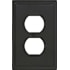 Amerock Mulholland Single Gang Duplex Outlet Wall Plate Black Bronze