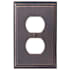 Amerock Mulholland Double Outlet Switch Plate Oil Rubbed Bronze