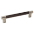 Amerock Bronx 6-5/16 Inch Center to Center Bar Cabinet Pull Satin Nickel / Oil Rubbed Bronze