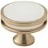 Amerock Oberon 1-3/4 Inch Mushroom Cabinet Knob Champagne / Frosted Acrylic