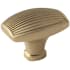 Amerock Sea Grass 1-1/2 Inch Rectangular Cabinet Knob Golden Champagne