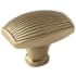 Amerock Sea Grass 1-3/4 Inch Rectangular Cabinet Knob Golden Champagne