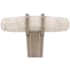 Amerock London 9/16 Inch Bar Cabinet Knob Marble White / Satin Nickel