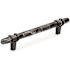 Amerock Carrione 5-1/16 Inch Center to Center Designer Cabinet Pull Marble Black / Black Bronze