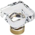 Amerock Glacio 1-3/8 Inch Square Cabinet Knob Champagne Bronze