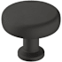 Amerock Factor 1-1/4 Inch Mushroom Cabinet Knob Matte Black