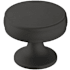 Amerock Renown 1-1/4 Inch Mushroom Cabinet Knob Matte Black