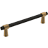 Amerock Mergence 5-1/16 Inch Center to Center Bar Cabinet Pull Matte Black / Champagne Bronze