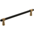 Amerock Mergence 6-5/16 Inch Center to Center Bar Cabinet Pull Matte Black / Champagne Bronze